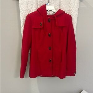 Rare Vintage Red Women's Hooded Jacket